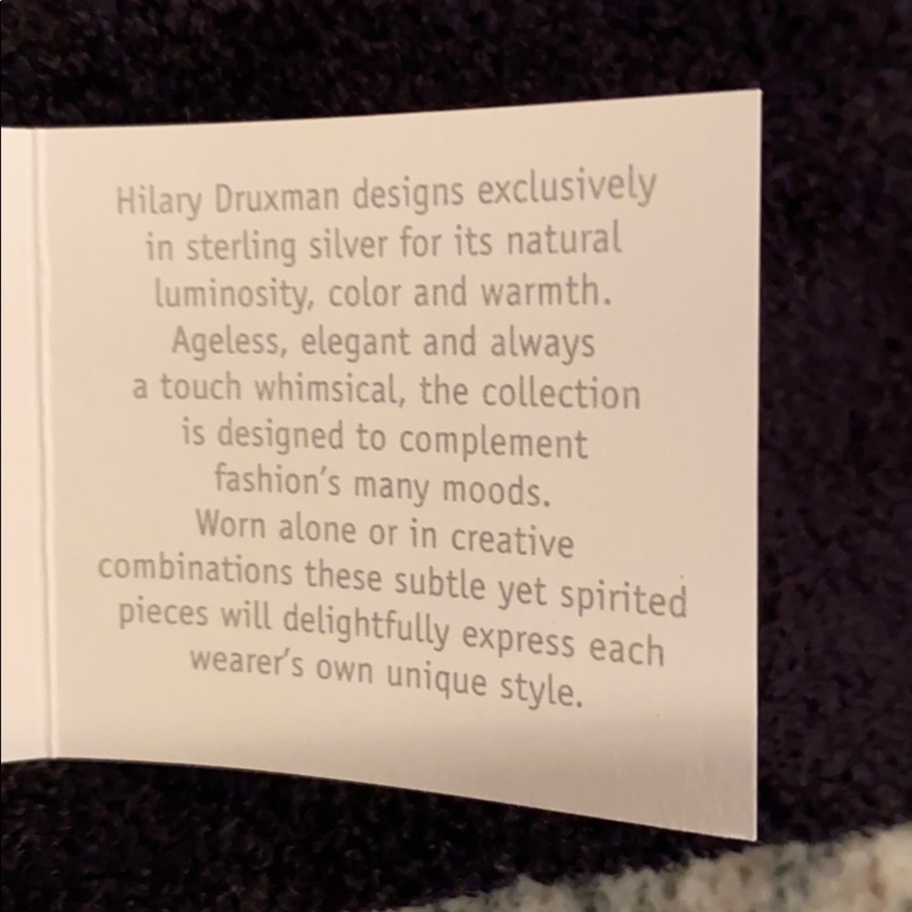 Hilary Druxman sterling silver bracelet. - Picture 8 of 9